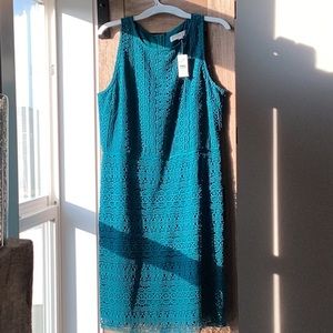 Green lace Loft dress